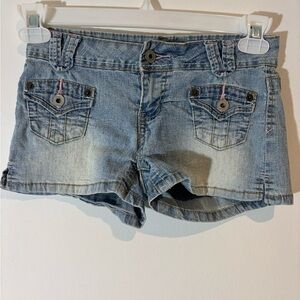 Piper & Blue Juniors Size 3 Jean Shorts Stretch Casual Summer Vacation Y2K